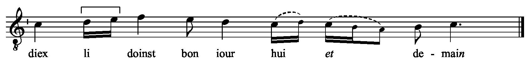 Refrain musical notation